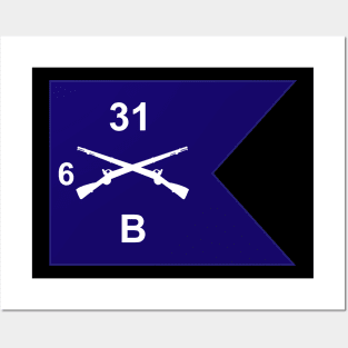 Guidon - B Co 6th Bn 31st Infantry Posters and Art